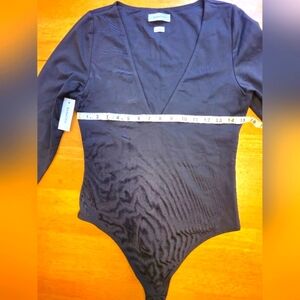 Babaton Black Long Sleeve Bodysuit